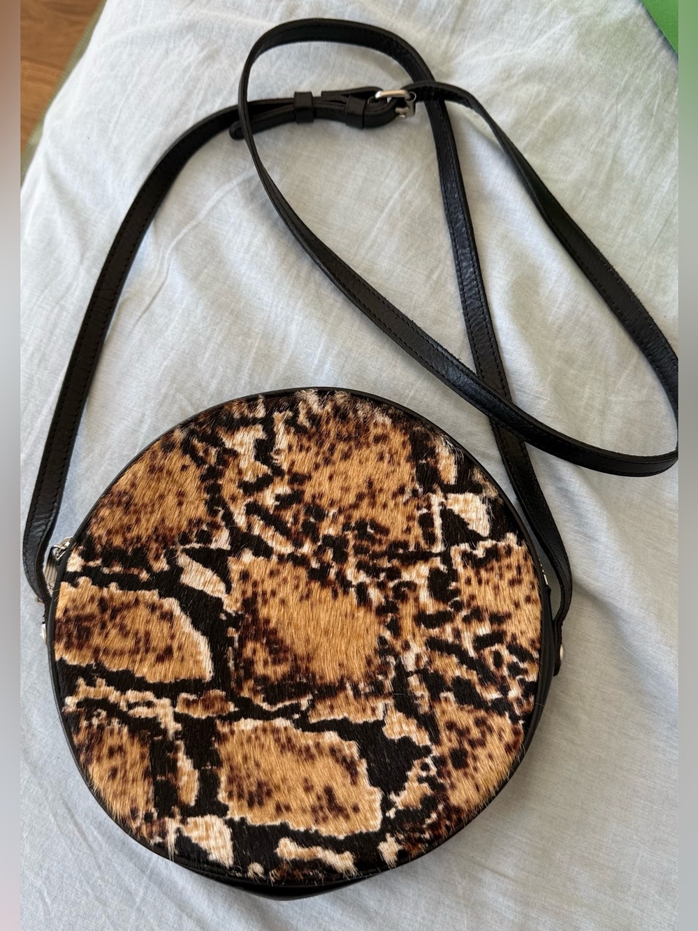Patricia Nash Scafati python print calf hair crossbody